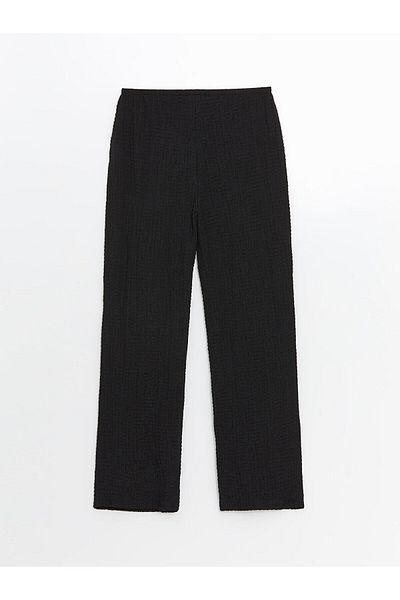 LC Waikiki Elastic Waist Textured Women's Trousers