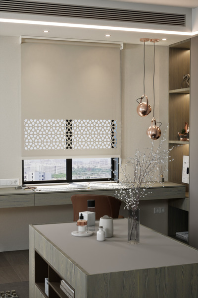 Biricik Evim Lazer Kesim Mat Stor Perde, Lazer Kesimli Modern Serisi, M-4002 ...