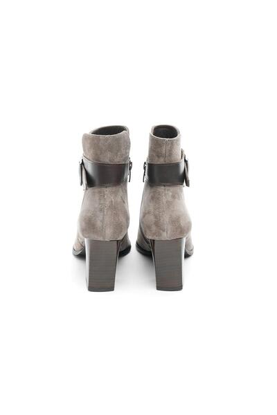 derinet Hakiki Deri Fermuarlı Kadın Bot