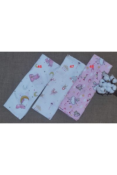 Alpıno Newborn, 100% Cotton 85cm X 85cm Multi-Purpose Muslin Blanket, Baby Blanket, Muslin Cloth (3 Pcs)