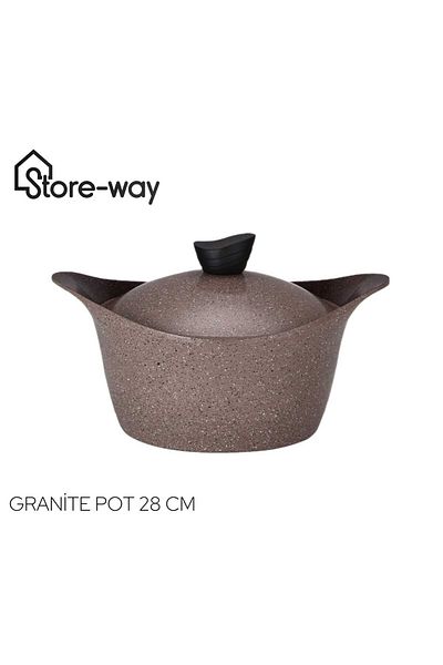 Storeway Natural Granite Coating 28 cm Non Stick Pot
