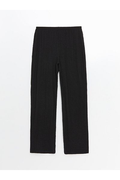 LC Waikiki Elastic Waist Textured Women's Trousers