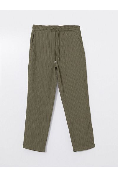 LC Waikiki Women's Linen Blended Pants with Elastic Waist