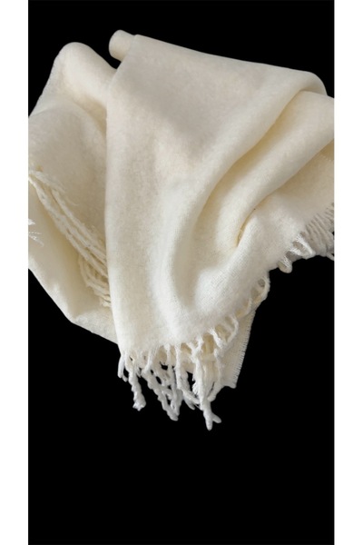 shop CEELDU İthal Puffy Yumuşak Dokulu Ekru Atkı Şal Omuz Şalı