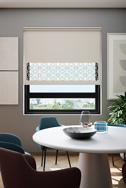 Genel Markalar Lazer Kesim Mat Stor Perde, Lazer Kesimli Klasik Serisi, C-111...