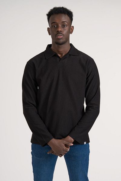 FBI Shirt Collar Lightweight Dobby Slimfit Long Sleeve Sweatshirt