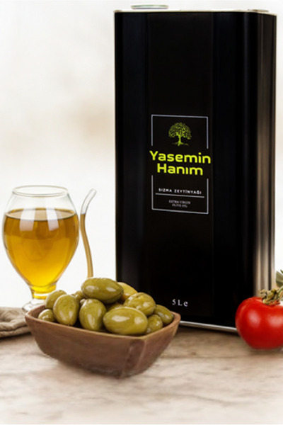 YASEMİN HANIM Memecik 0,5-0,7 Asit Naturel Sızma Zeytinyağı 5lt. Yeni Hasat