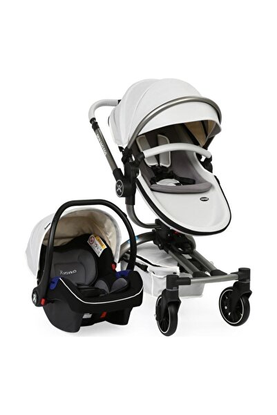 YOYKO Spin 360 Derece Dönebilen Bebek Arabası Gri-gri Kasa