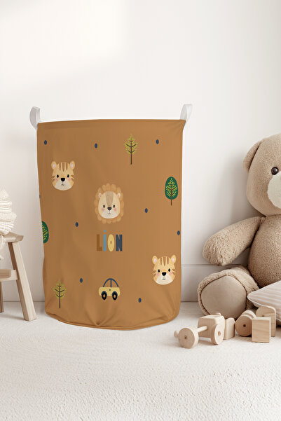 Talia Home Safari Çocuk Ve Bebek Odası Düzenleyici Oyuncak Sepeti Tlas-011