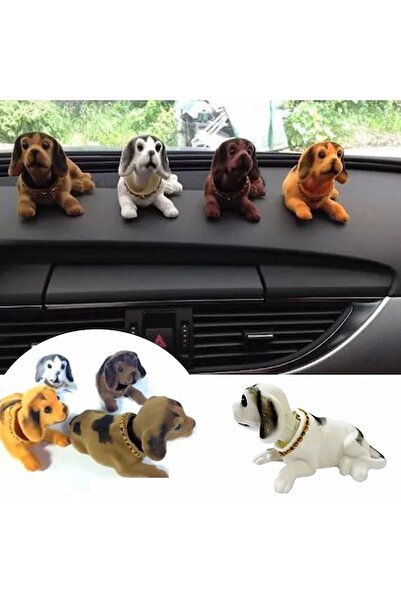 Kızıl Gök كلب يهز رأسه باللون البرتقالي متوافق مع أي سيارة مقاس 17 × 8 × 6 سم