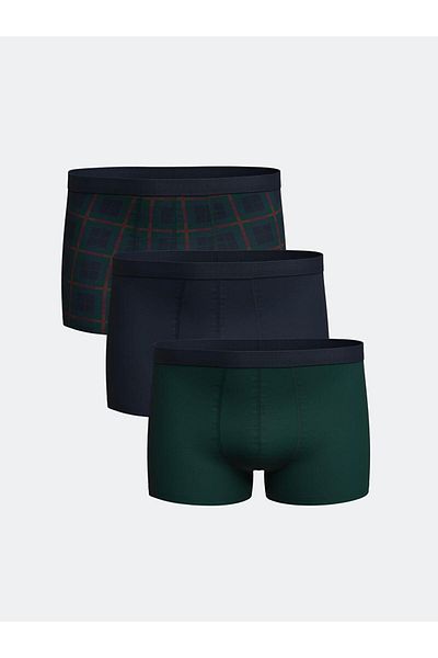 LC Waikiki Standard Fit Cotton Flexible Ανδρικό Boxer 3 τεμαχίων