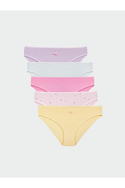 LC Waikiki Pachet de 5 chiloți de bikini cu imprimeu LCW Young