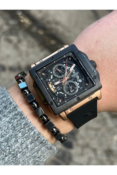 Naviforce Men's Wrist Watch Function Leather Band 2157