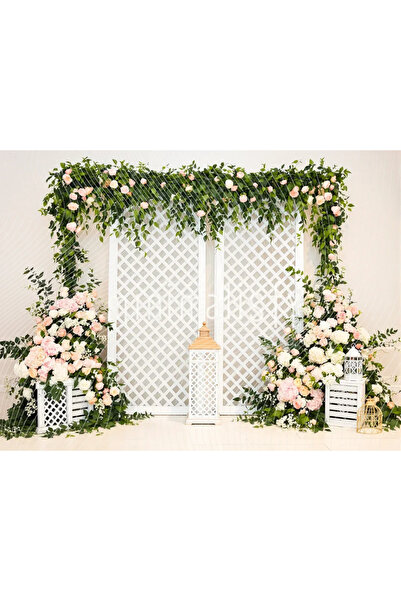 Minimalisfy Büyüleyici Çiçekli Arka Plan 200x150cm, Eşsiz Stüdyo Fonu