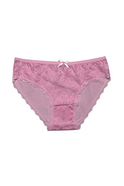 Gizli Butik Chiloți Bikini Roz Bumbac - Femei, Dantela în față