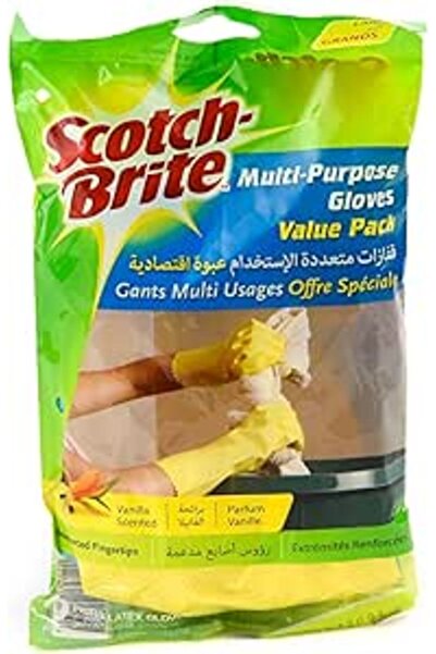 Scotch Brite قفازات سكوتش برايت متعددة الأغراض، مقاس كبير، زوج واحد/عبوة