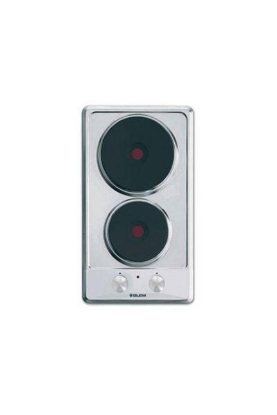 General Supreme Glem Gas Built-in Electric, 2 Hobs, 29CM, Silver, Italy P3FNHI