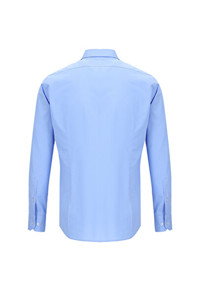 Abdullah Kiğılı Βαμβακερό πουκάμισο με μοτίβο Slim Fit - Μακρύ μανίκι, Κλασική Εφαρμογή