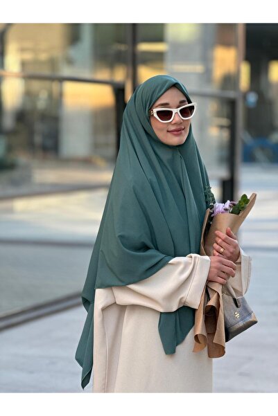 Ahivera Çağla Yeşili Medine İpeği Büyük Boy Eşarp 130x130
