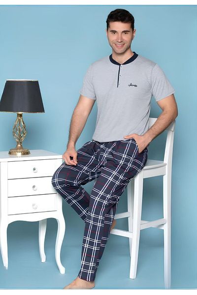 Pyjama Familya Σετ ανδρικές πιτζάμες με σχέδια