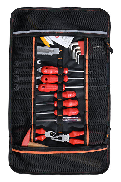 Probag 34 Compartments Waterproof Cloth Roll Tool Bag - Durable Metal Zipper