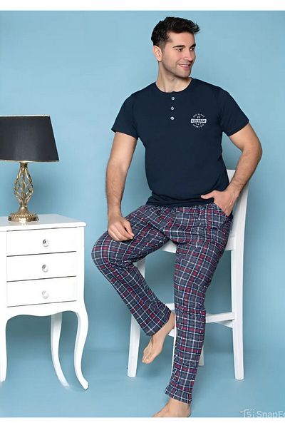 Pyjama Familya Σετ ανδρικές πιτζάμες με σχέδια