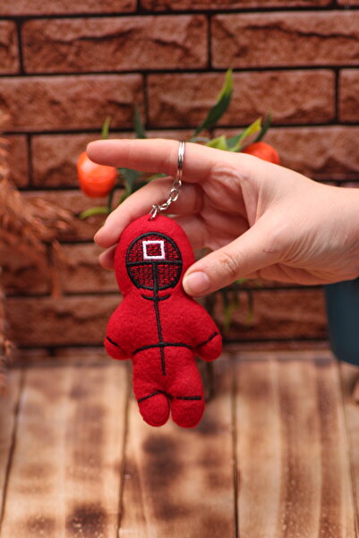 Ozka Leather Collection Igra lignje - Privezak za ključeve kvadratni dizajn