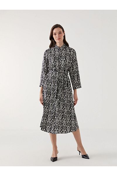 LC Waikiki Patterned Women's Shirt Dress