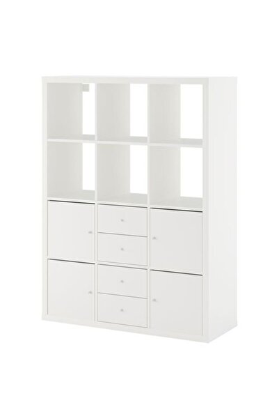 IKEA KALLAX, açık raf ünitesi, beyaz, 112x147 cm