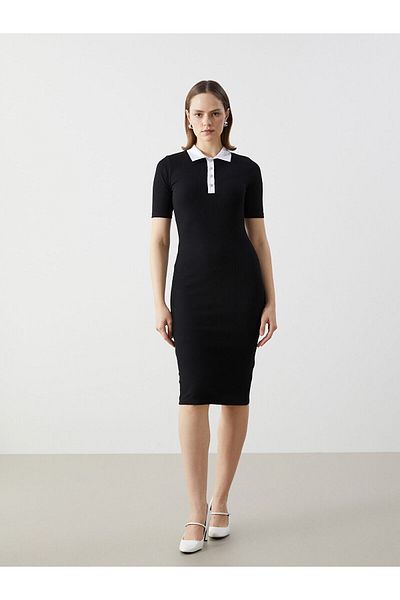 LC Waikiki Rochie de damă cu guler cămașă