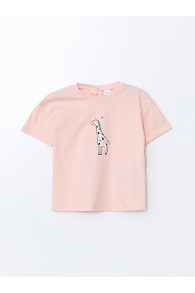LC Waikiki Lcw Baby Crew Neck Printed Baby Girl Blouse 2Pcs