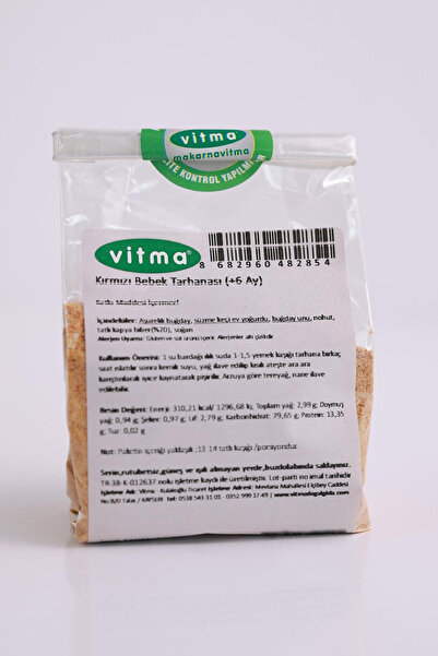 Vitma Kırmızı Bebek Tarhanası 200gr