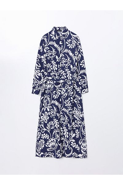 LC Waikiki Patterned Women's Shirt Dress