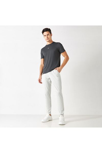 Adot Print Detail Joggers with Elasticated Waistband and Pockets