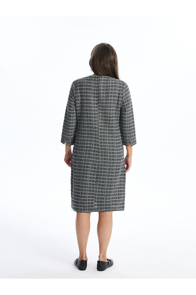 LC Waikiki Bisiklet Yaka Ekose Kadın Elbise