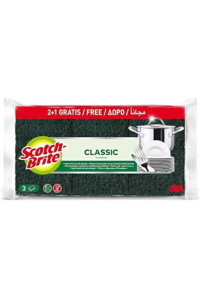 Scotch Brite Scotch-Brite Heavy Duty Classic Flat Laminate Scrub Sponge, 3 un...