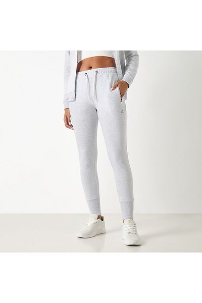 Adot Solid Joggers with Elasticised Waistband and Zipper Pockets