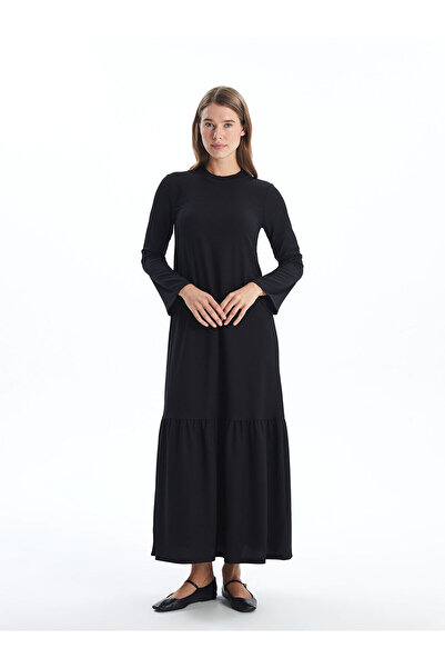 LC Waikiki Rochie LCW cu mânecă lungă cu guler ridicat pentru femei