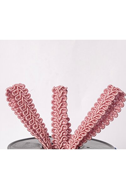 MEFAKS TEKSTİL Şerit Dekoratif Koç Boynuzu 50 Metre Gül Kurusu