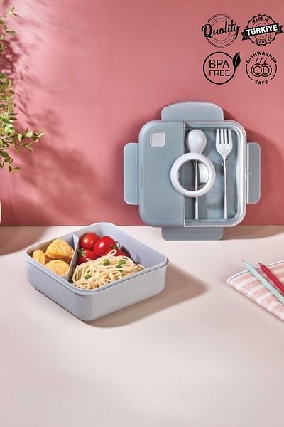 MUF HOME Lunch Box Lunch Box Set - Sportsmen Diet Student Fitness School Workplace Lunch Box 1250 ml
