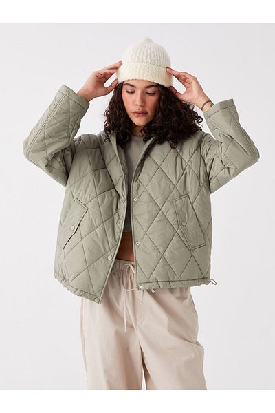 LC Waikiki Hooded Quilted Oversize Women's Coat