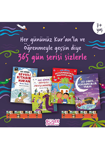 Gülce Kitap 365 Günde Peygamberler Tarihi-Sevgili Kitabım Kuran-Peygamberimin...