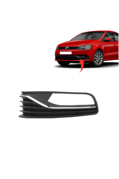 gkl VW POLO 2015-2018 SOL SİS KAPAGI ÇERÇEVESİ KROMLU 6C0854661C