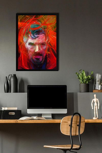 Saturn Tablou înrămat Doctor Strange - Poster Poster Film Marvel