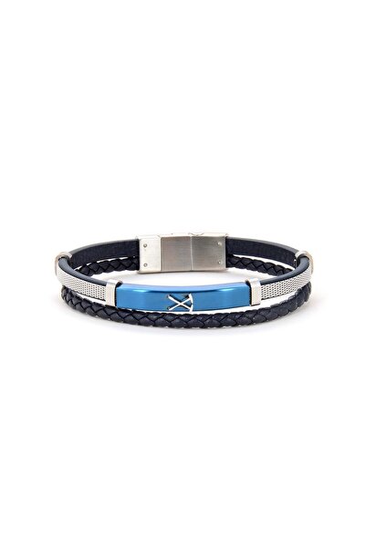 Santa Barbara Polo & Racquet Club سوار رجالي باللون الأسود Mtk11533