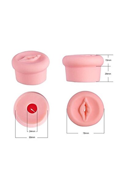 Platox Suni Vajina Girişli Penis Pompa Başlık + 50ml Kaydırıcı