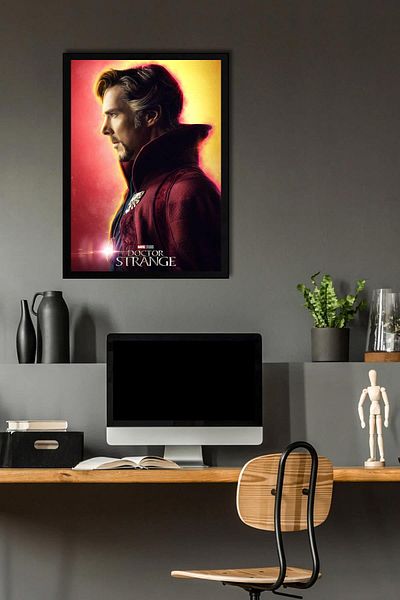 Saturn Tablou înrămat Doctor Strange - Poster Poster Film Marvel