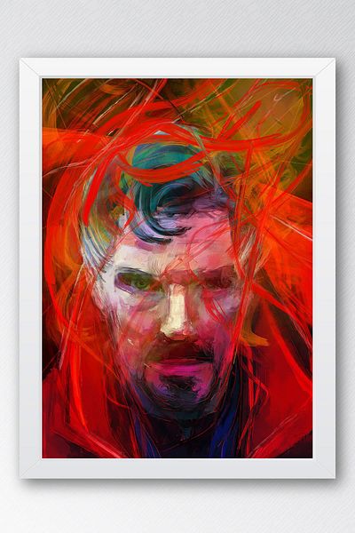 Saturn Tablou înrămat Doctor Strange - Poster Poster Film Marvel
