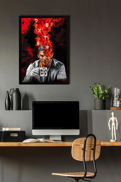 Saturn Pictură înrămate Dexter - Poster cu afișe din seria Have A Killer Day