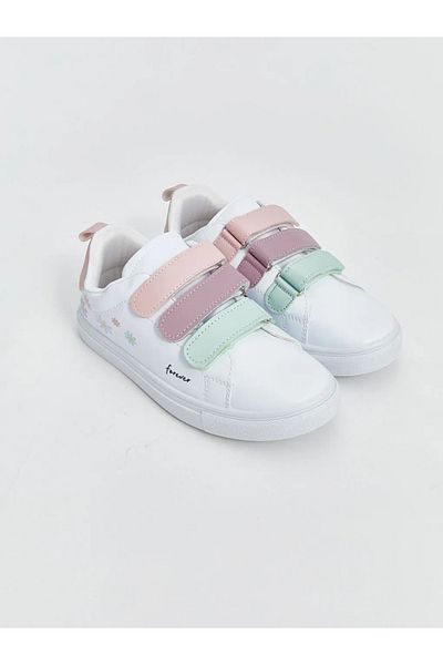 LC Waikiki Pantofi sport pentru fete LCW STEPS cu velcro alb